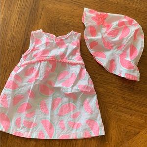 **5 for $15** Dress with matching sun hat